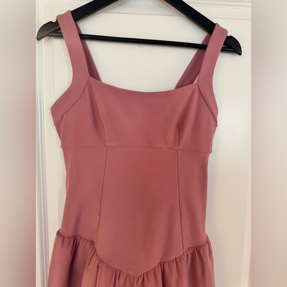 NWOT ALOsoft breakpoint tennis dress, Pink Wild Rose/ Medium - Picture 7 of 12